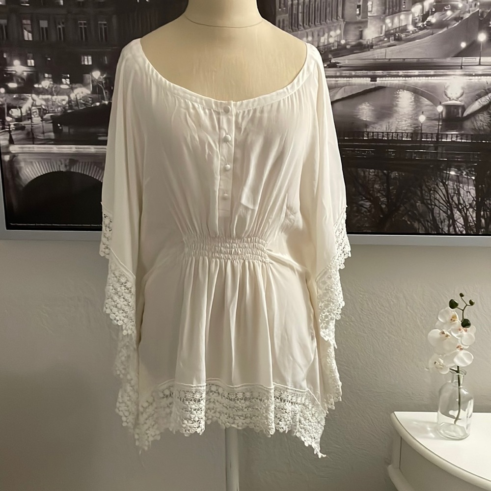 Warehouse boho silk blouse uk 10